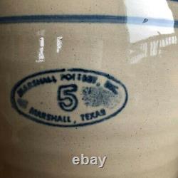 Antique 5 Gal Butter Churn Marshall, Texas with lid and dasher. Excellent condit