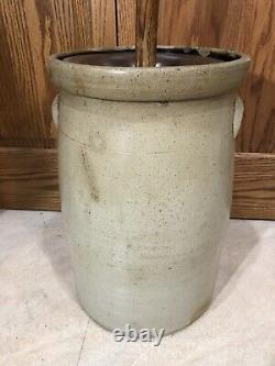 Antique 5 Gallon Bee Sting Stoneware Butter Churn Crock