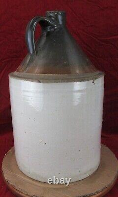 Antique 5 Gallon Glazed Stoneware Crock Handled Whiskey Moonshine Jug