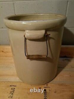 Antique 6 Gallon Red Wing Union Stoneware Crock with Handles