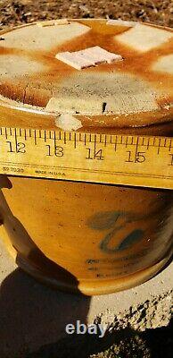 Antique Aj Buttler Manufacturer New Brunswick Nj 2-gallon Stoneware Crock 1870's