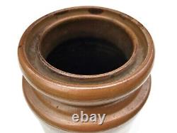 Antique American Stoneware Pottery Wax Sealer Crock Canning Jar