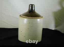 Antique Americana c1800's Salt Glazed Stoneware Crock MoonShine Jug