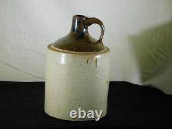 Antique Americana c1800's Salt Glazed Stoneware Crock MoonShine Jug