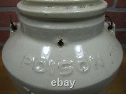 Antique BOWKER'S POISON Stoneware Crock Insecticide Fungicide Boston Balti Cinci