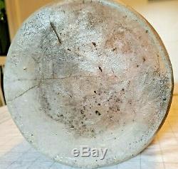 Antique Baltimore 1860 2 Gallon Crock Stoneware Cobalt Blue Clover Salt Glaze