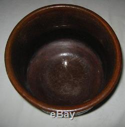 Antique Bennington Dbl. Indian Stoneware Pottery Art Crock Flower Planter Mccoy