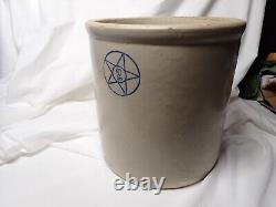 Antique Blue Star number 2 Gallon Stoneware Crock in nice condition