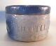 Antique Blue & White Stoneware Cows & Fence Salt Glaze Butter Crock