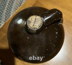 Antique Brown Stoneware Crock 1 Gallon Moonshine Jug