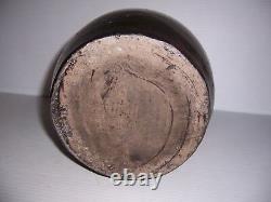Antique Brown Stoneware Crock Jug Pitcher 11 Tall