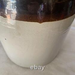 Antique Brown Top Beehive 5 Gallon Stoneware Crock Jug Whiskey