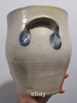 Antique Cobalt Decorated Stoneware Crock Smith & Day