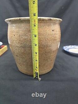 Antique Cowden & Wilcox Harrisburg Pa stoneware crock 1850-1860s