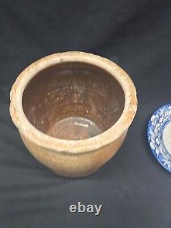 Antique Cowden & Wilcox Harrisburg Pa stoneware crock 1850-1860s