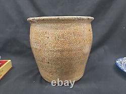 Antique Cowden & Wilcox Harrisburg Pa stoneware crock 1850-1860s