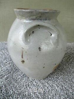 Antique Crock Stoneware Ovoid SMITH & DAY Cobalt Slip Salt Glaze, Norwalk CT