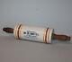 Antique Crock Stoneware Rolling Pin Advertising M. B. Immel