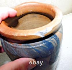 Antique Decorated Stoneware Crock