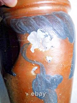 Antique Decorated Stoneware Crock