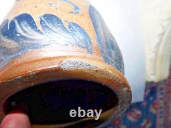 Antique Decorated Stoneware Crock