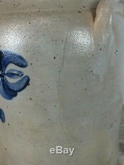 Antique Decorated Stoneware Crock by Van Schoick & Dunn Middletown Point NJ