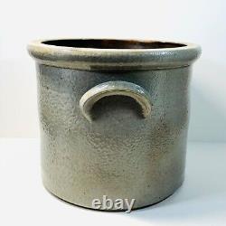 Antique E & L P Norton Bennington Salt Glaze stoneware Crock