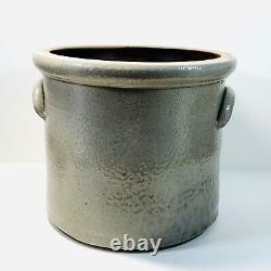 Antique E & L P Norton Bennington Salt Glaze stoneware Crock