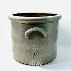 Antique E & L P Norton Bennington Salt Glaze stoneware Crock