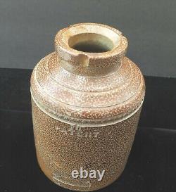 Antique English stoneware crock jar by Stephen Green Lambeth Pottery mid 1800's