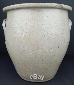 Antique Evan B. Jones Pittston PA 1.5 Gallon Stoneware Salt Glaze Ovoid Crock