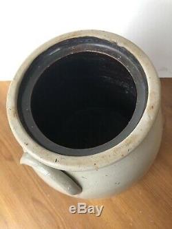 Antique FB Norton Stoneware 2 Gal Crock Jar Cobalt Blue Primitive
