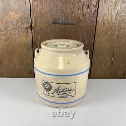 Antique Finley, Acker & Co. Advertising Stoneware Crock Philadelphia