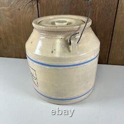 Antique Finley, Acker & Co. Advertising Stoneware Crock Philadelphia