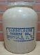 Antique Hasselbeck Cheese Co Buffalo Ny Stoneware Pottery Bulbous Dairy Crock