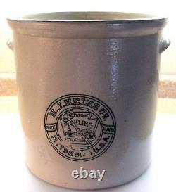 Antique H. J. Heinz Preserves Advertising 4 Gallon Stoneware Picking Crock PA GC