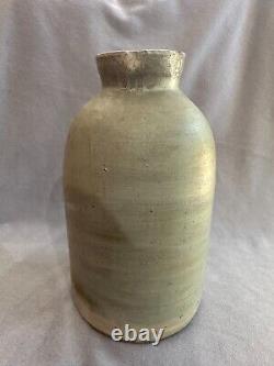 Antique Hand-Painted Salt Glazed Cowden & Wilcox Stoneware Oyster Crock