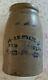 Antique J. E. Eneix New Geneva Pa Cobalt Stoneware Crock Wax Seal Canning Jar
