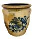 Antique J Norton Bennington Vt 2 Gal Salt Glazed Stoneware Primitive Pot Crock