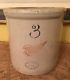Antique Large Red Wing 3 Gallon Union Stoneware Pottery Crock Marked Very Good