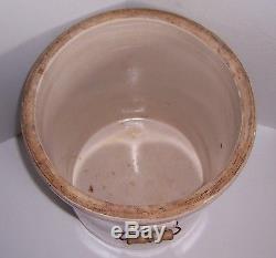 Antique Louisville Pottery Co. Indian Head # 12 Stoneware Crock Wire Handle