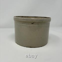 Antique Macomb Stoneware Co. Pottery Crock (1893-1906)