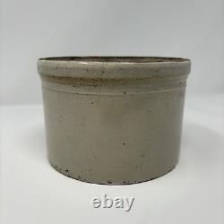 Antique Macomb Stoneware Co. Pottery Crock (1893-1906)