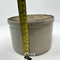 Antique Macomb Stoneware Co. Pottery Crock (1893-1906)