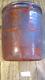 Antique Mid-1800s New England Redware Glazed 6.5x5 Chipped Rim Crock Jar Euc