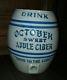 Antique October Sweet Apple Cider Stoneware Crock