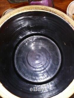 Antique One Gallon Stoneware Crock Pittston, PA Cobalt Decoration Blue Stoneware