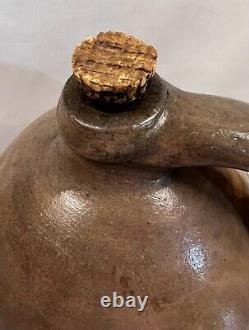 Antique Ovoid Stoneware Salt Glazed Jug
