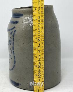 Antique Pennsylvania Stoneware Cobalt Blue 9 Crock Hamilton Greensboro