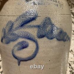 Antique Pennsylvania Stoneware Crock Signed Sipe, Nichols & Co Williamsport PA